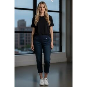 Liverpool Los Angeles The Capri Jeans Women's 20W Dark Wash Stretch PullOn Denim